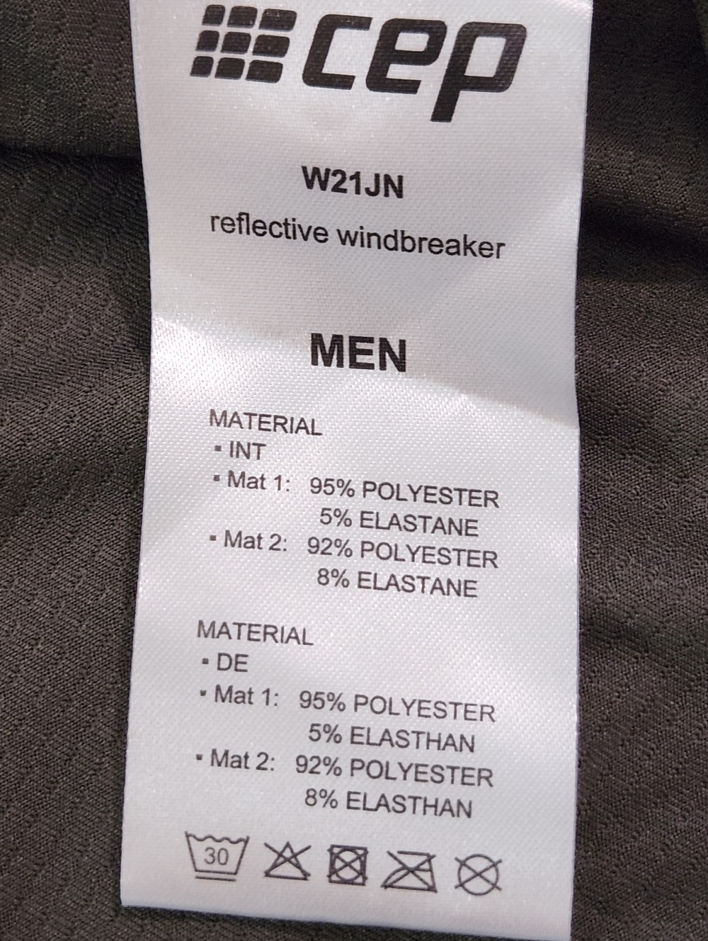 Cep Men's Olive Activating Performance Full-Zip Jacket Size Small - Picture 10 of 11